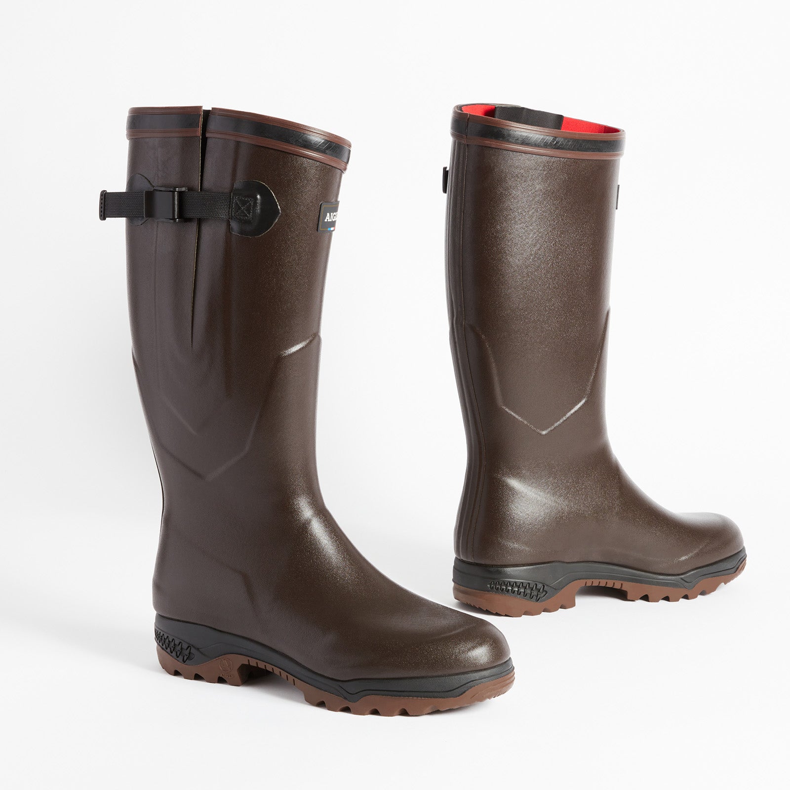 AIGLE Gummistiefel PARCOURS® 2 Iso braun für die Jagd.