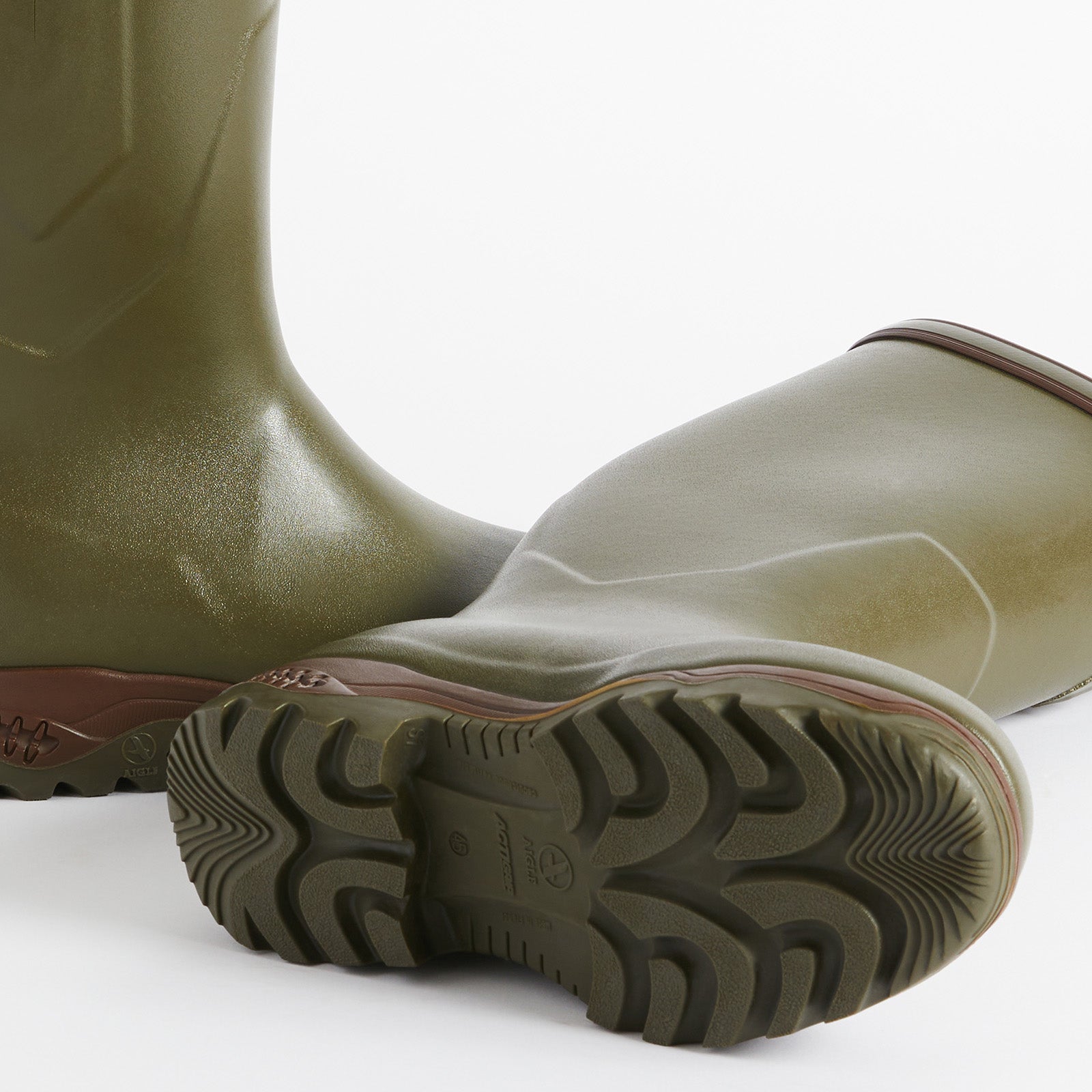 AIGLE Gummistiefel PARCOURS® 2 Iso khaki für die Jagd.