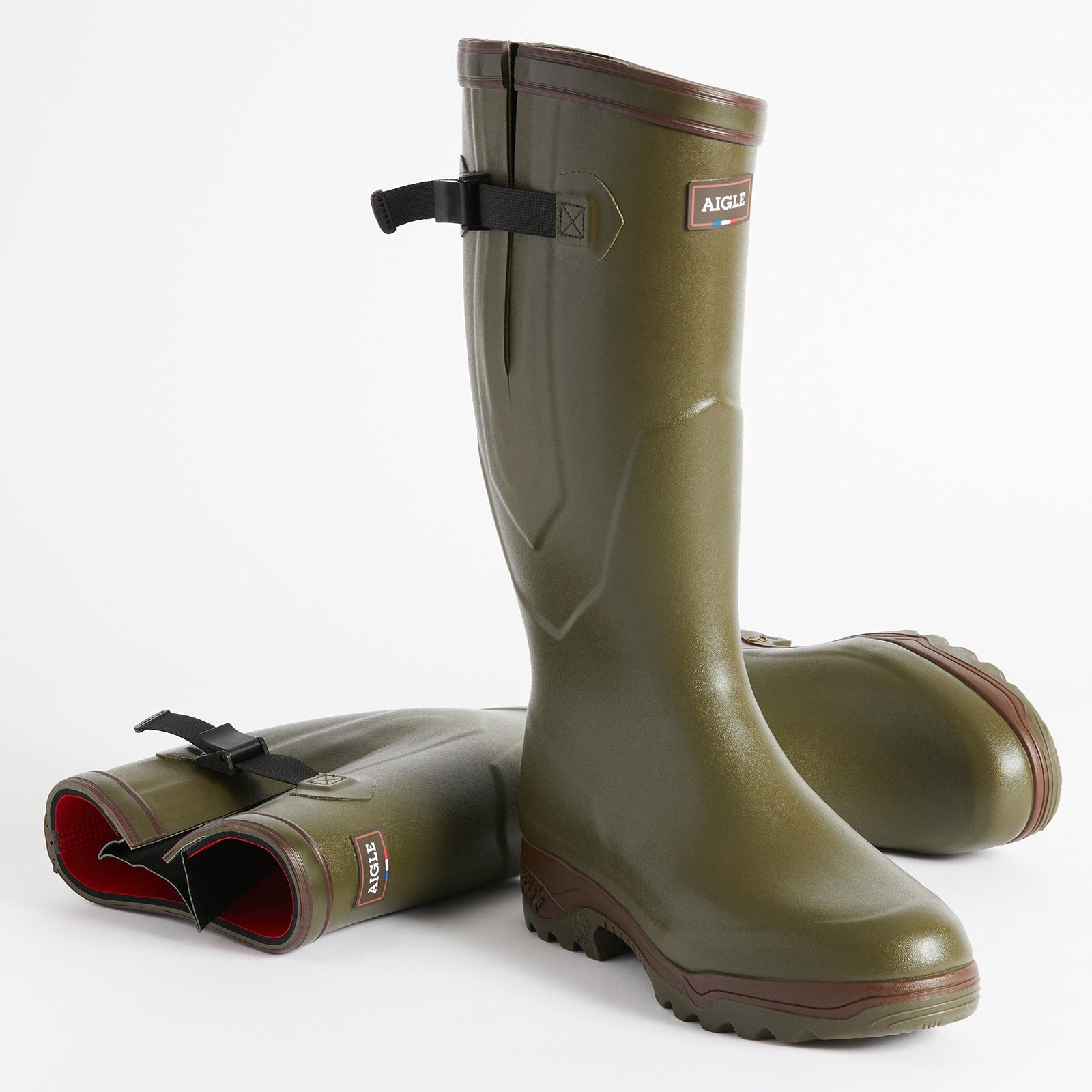 AIGLE Gummistiefel PARCOURS® 2 Iso khaki für die Jagd.
