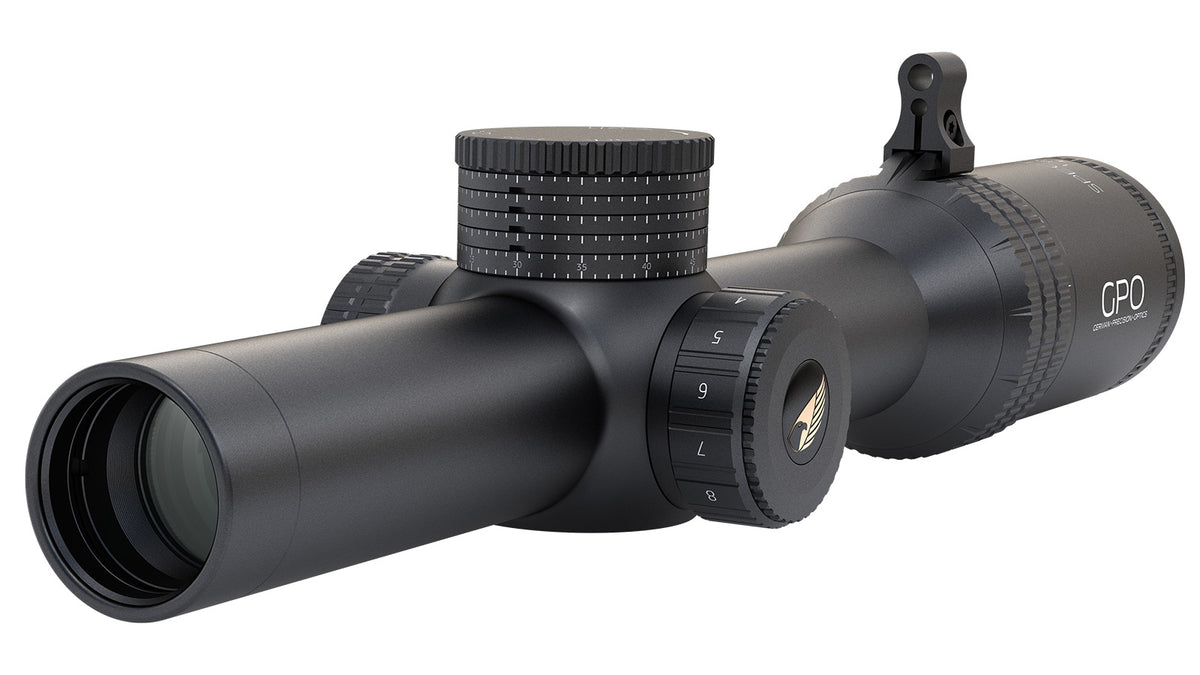 GPO Spectra 8x 1-8x24i mit G4i Absehen für die Jagd.