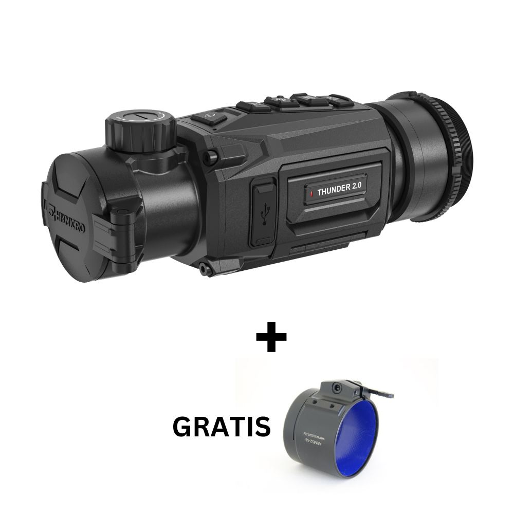 Es handelt sich hier um HIKMICRO Thunder TQ35C 2.0 Wärmebild Vorsatzgerät mit GRATIS Rusan Q-R Universal Klemmadapter (M52x0,75) für die Jagd.