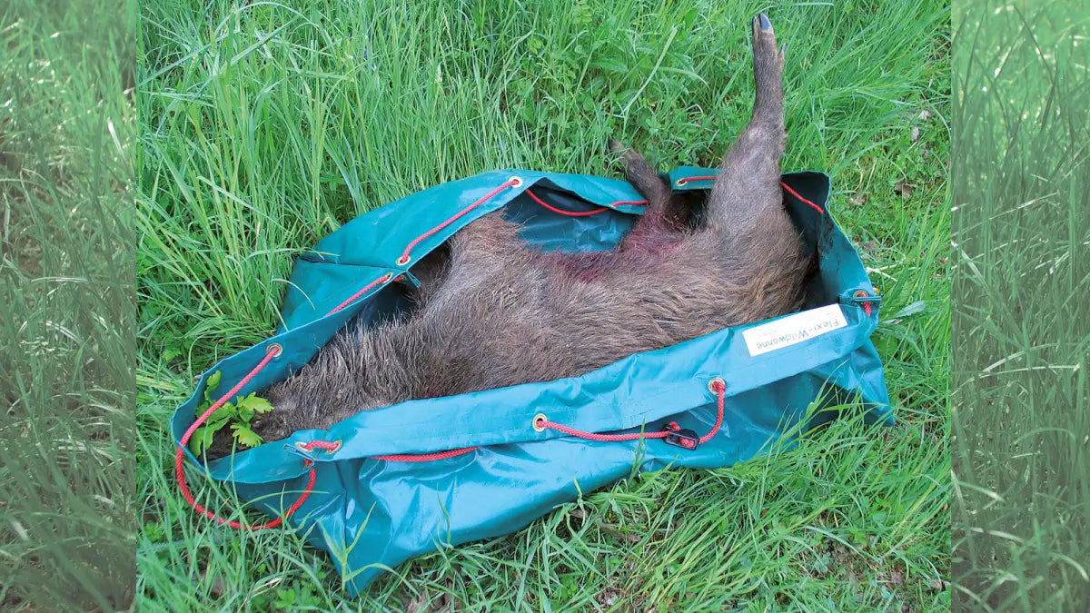 Es handelt sich hier FLEXI faltbare Wildwanne für die Jagd.