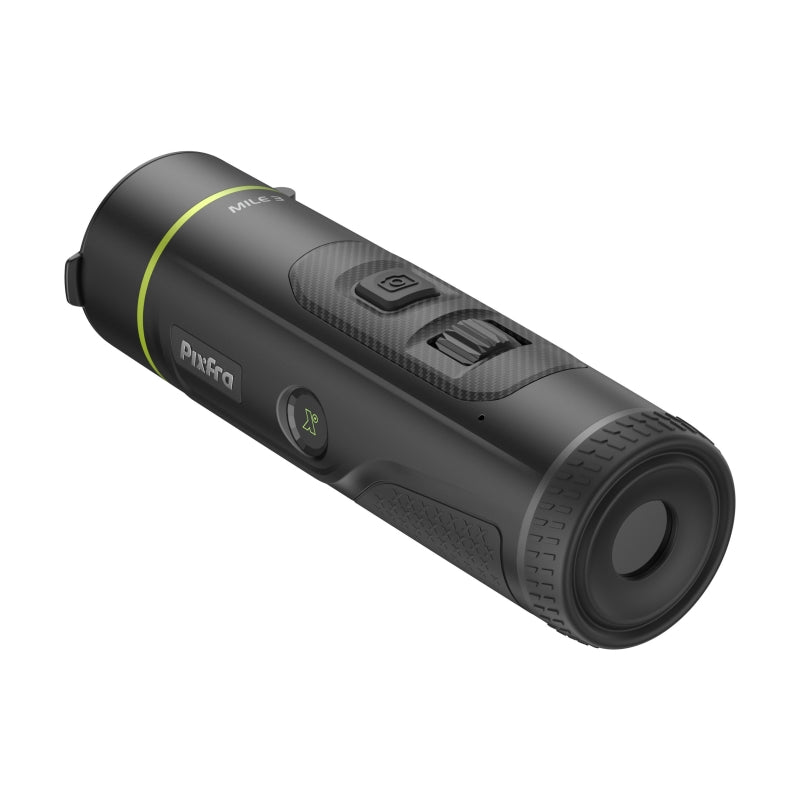 PIXFRA Mile 3 M625 LRF Wärmebildmonokular mit Laser-Entfernungsmesser – Seitenansicht