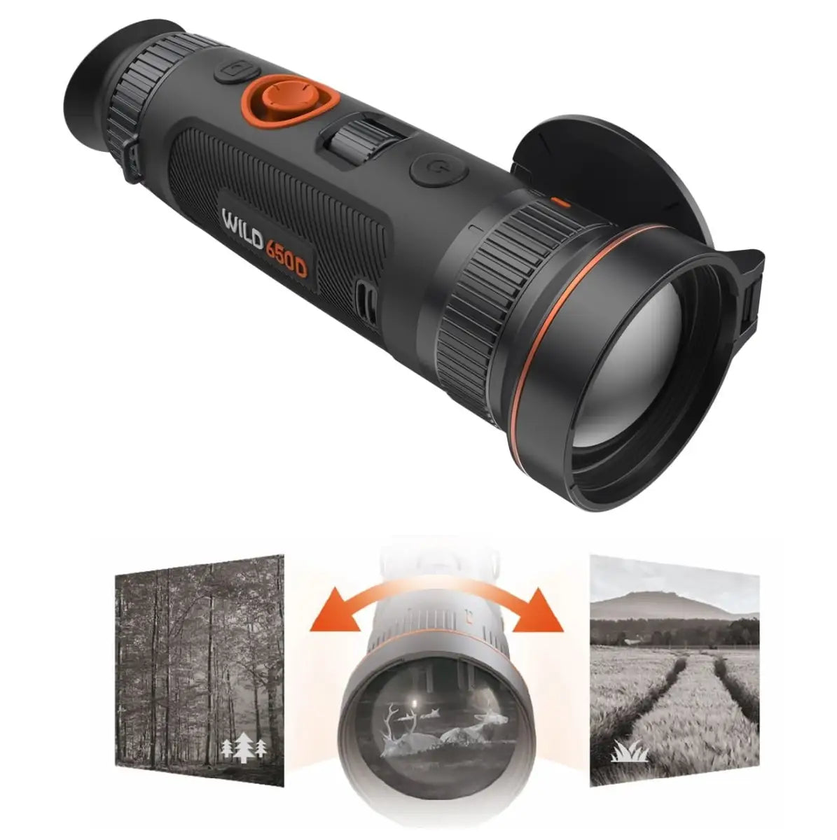 ThermTec Wärmebildkamera WILD 650D für die Jagd.