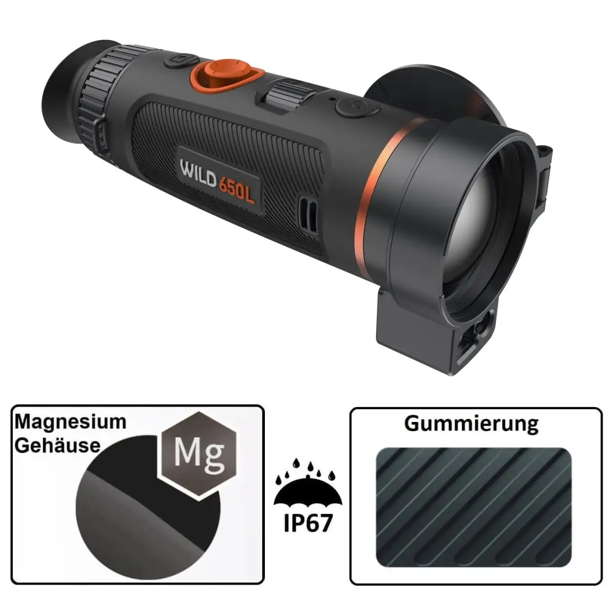 ThermTec Wärmebildkamera WILD 650L von für die Jagd.