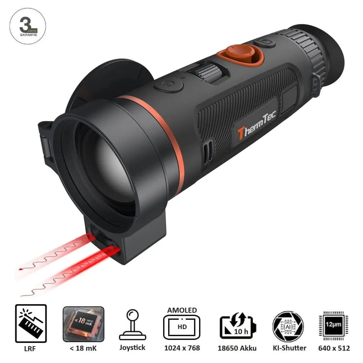 ThermTec Wärmebildkamera WILD 650L von für die Jagd.