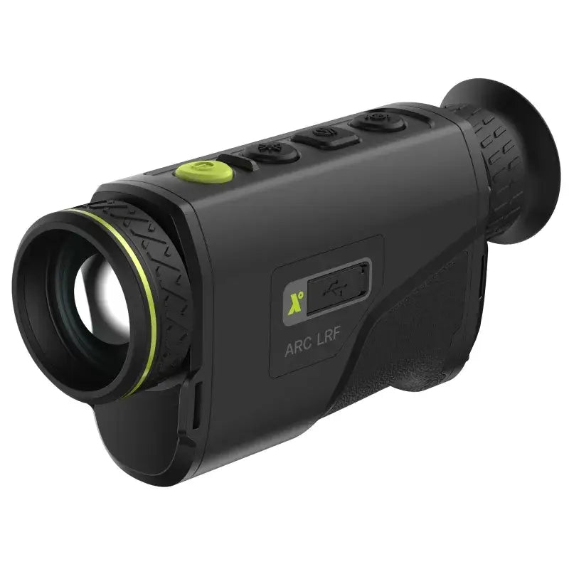 Es handelt sich hier um das Wärmebildkamera Arc LRF A435P mit Laser-Entfernungsmesser PIXFRA für die Jagd.