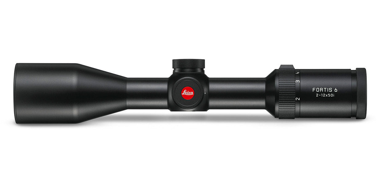 Es handelt sich hier um Zielfernrohr LEICA Fortis 6 2-12X50i ohne Schiene für die Jagd.