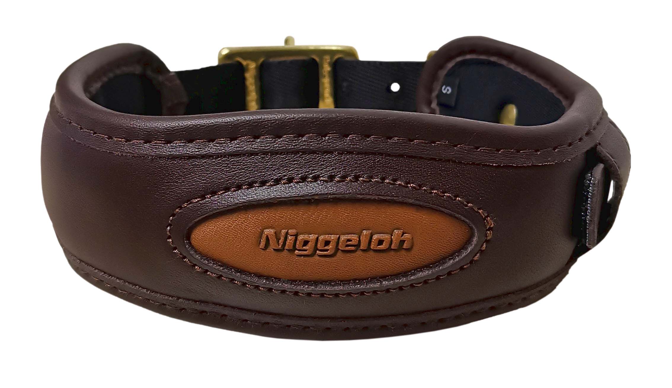 Es handelt sich hier um Niggeloh Halsung Premium / Leder für die Jagd.