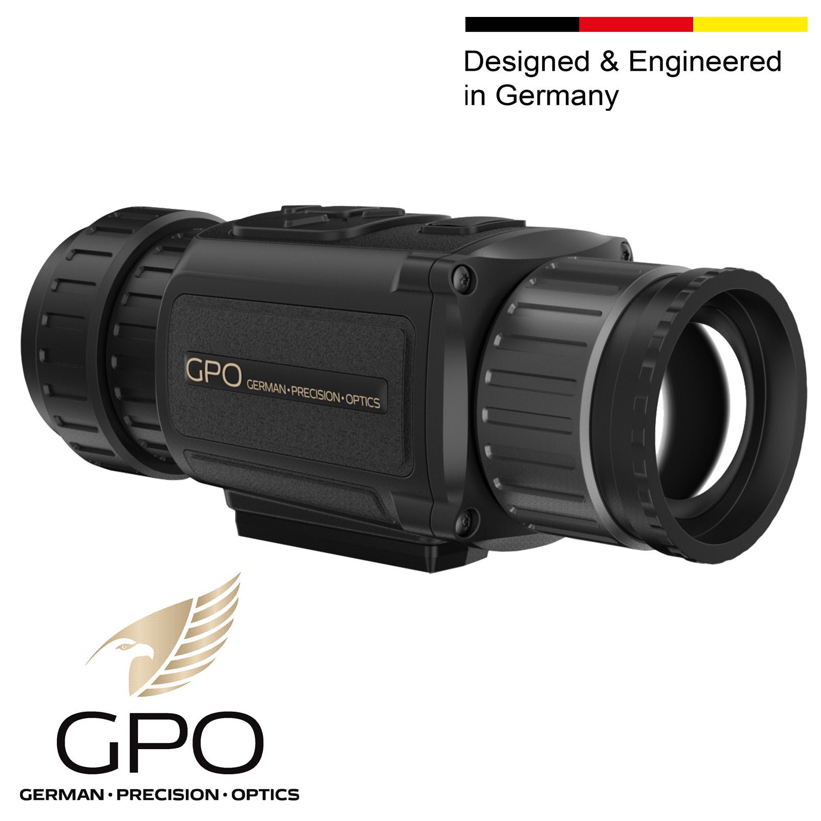 Es handelt sich hier um GPO Spectra™ TI 35 Wärmebildgerät / Vorsatzgerät für die Jagd.