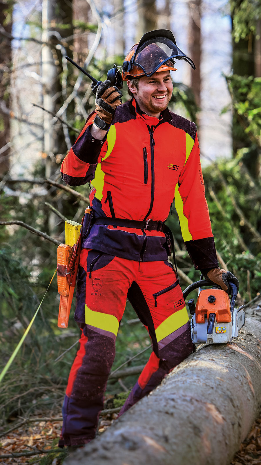 PSS X-treme Air Schnittschutzhose. Schutzkleidung für die Holzarbeit im Wald oder Jagdrevier.