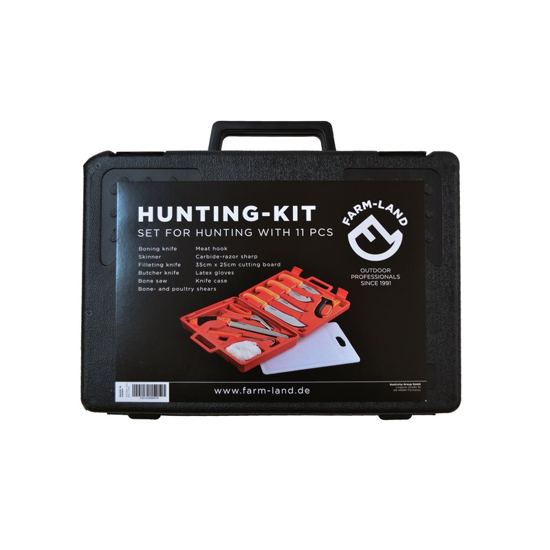 Es handelt sich hier um Hunting - Kit / 11-teilig Zerwirkset für die Jagd.