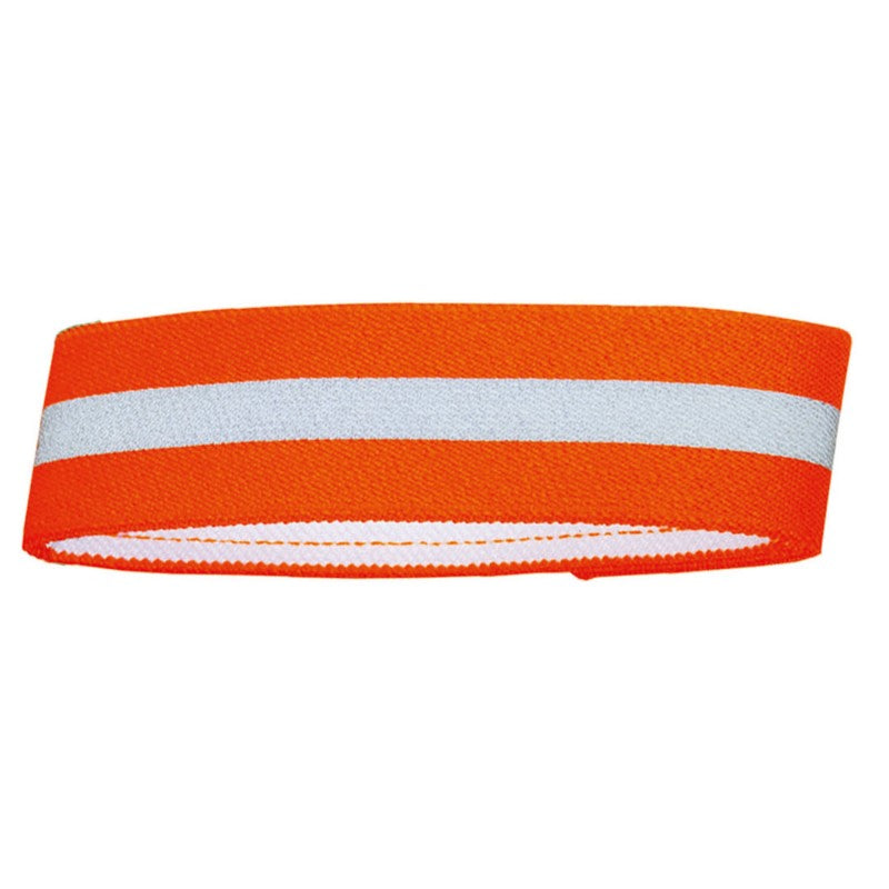 Es handelt sich hier um Hunter Warnband mit Klettverschluss Orange reflektierend für die Jagd.