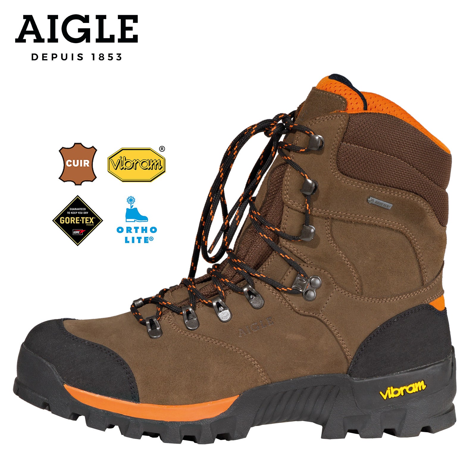 Es handelt sich hier um AIGLE Altavio High GTX® - Outdoor Stiefel für die Jagd.