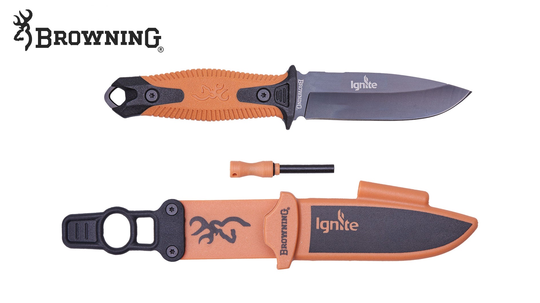 Es handelt sich hier um BROWNING Messer Ignite 2 Orange für die Jagd.